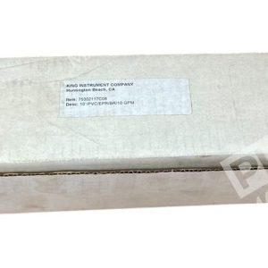 King Instrument Company 10" PVC/EPR/BR/10 GPM Flowmeter Tube 75302117C08