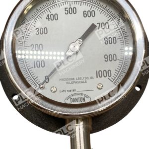 Danton 0-1000 LBS/SqIn 4-1/2" Face Pressure Gauge 4010K11