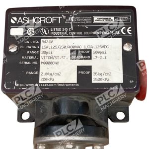 Ashcroft 0-30PSI 500PSI 15A 125/250/480VAC 1/2A 125VDC Pressure Switch B424V