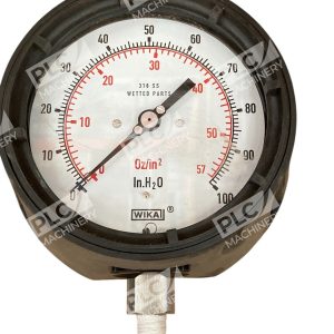 Wika 0-100InH2O 0-57Oz/in2 316 SS Wetted Parts Pressure Gauge 611.10 9851810