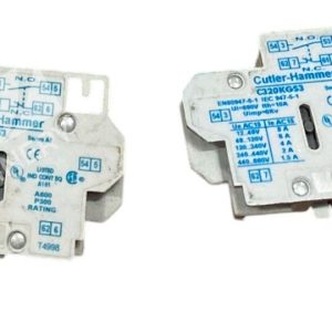Cutler Hammer Eaton 10A 690V 6Kv Auxiliary Contact C320KGS3 /A2 (lot of 2)