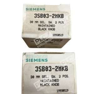 Siemens 30mm Selector Switch 2 Position Black Knob 3SB03-2MKB (lot of 2)
