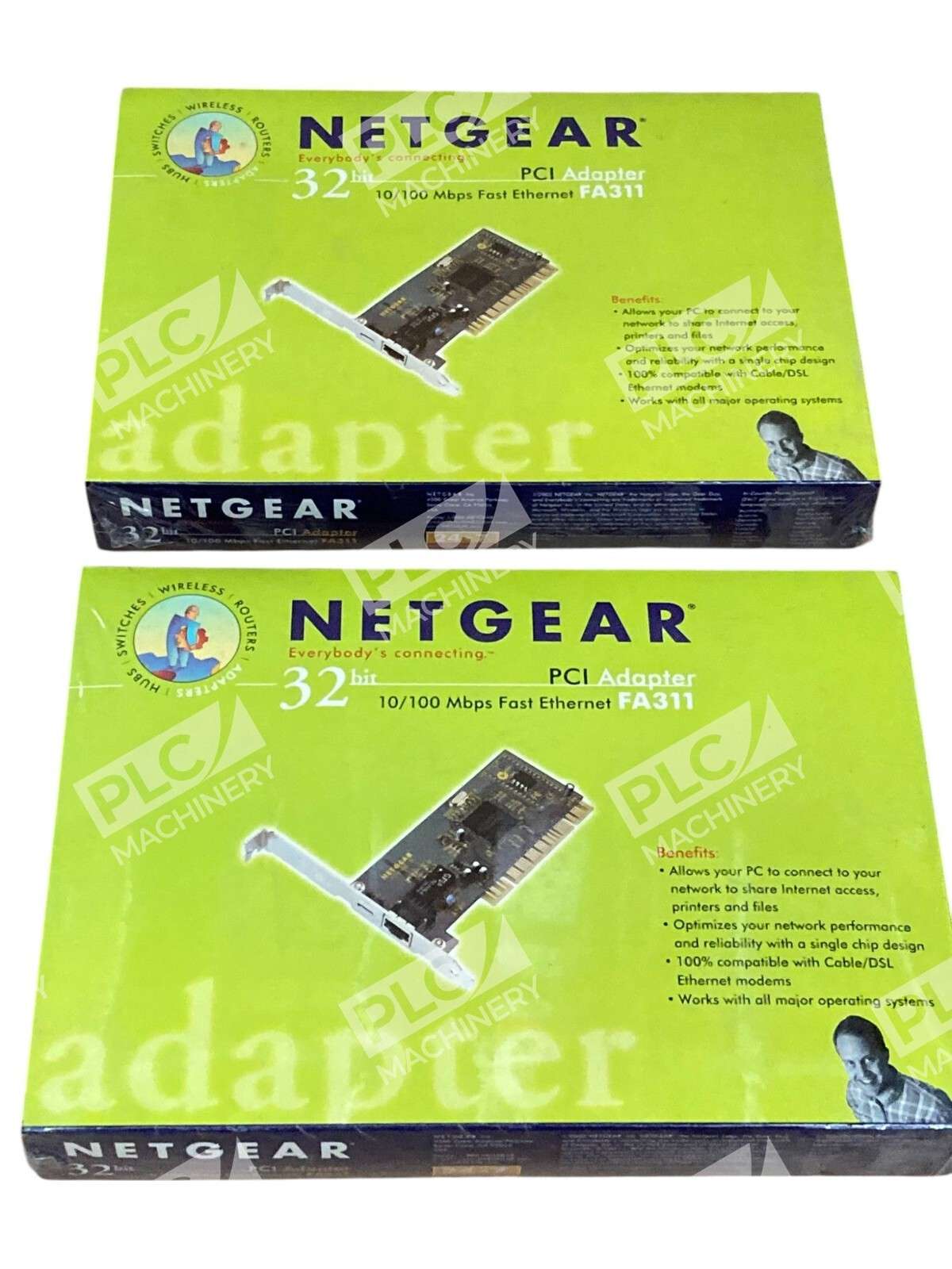 32bit – Netgear – RJ-45 10/100Mbps Fast Ethernet PCI Adapter FA311 (lot ...