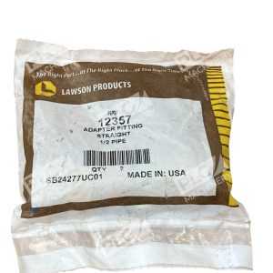 Lawson Straight 1/2" Pipe Adapter Fitting Connector 12357 (Bag of 2)
