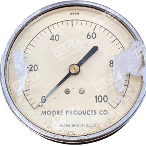 Moore Products Co Vintage 0-100PSI Round Pressure Gauge 18968
