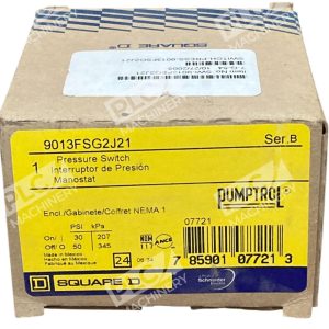 Square D NEMA 1 Enclosed Pressure Switch 9013FSG2J21