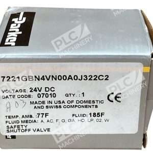 Parker 24VDC 2-Way Solenoid Valve 7221GBN4VN00A0J322C2