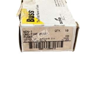 Lot of 10 Bussmann NON-1 One-Time Fuse