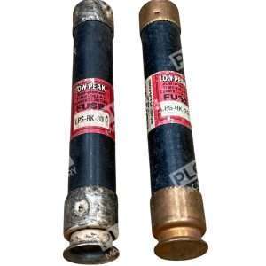 Lot of 2 Bussmann LPS-RK-30 Low-Peak Time-Delay Fuse