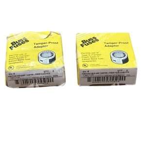 Lot of 2 Bussmann SA-8 Buss Fuses Tamper-Proof Adaptors, 4 Pieces Per Box