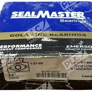 SealMaster Emerson 3/4" 2 Bolt Flange Gold Line Bearing SFT-12
