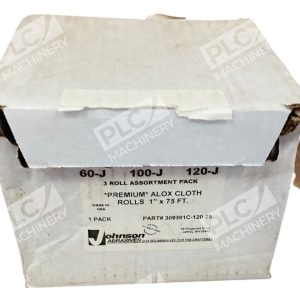Johnson Abrasives 60-J 100-J 120-J Alox Cloth Roll 1"x75Ft 3 Pack 309991C-120-25
