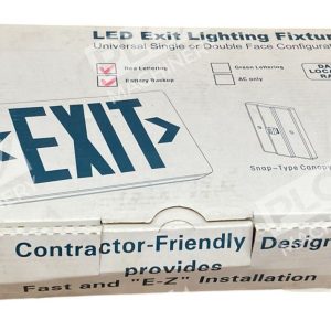 Mule Red Letter Battery Backup Single/Double Face LED Exit Light Fixture MXBRU