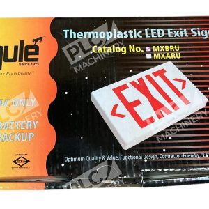 Mule MSC 62400866 Red Letter W/ Battery Universal Mount Exit Sign MXBRU