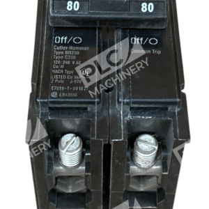 Cutler Hammer C280 HACR 2 Pole 80A Circuit Breaker BR280