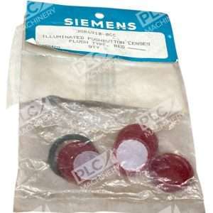 Siemens Red Flush Type Illuminated Pushbutton Lenses 3SB1910-0CC (Bag of 5)