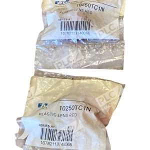 Eaton T3513 Plastic Red Lens 10250TC1N /A1 (lot of 2)