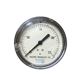 Moore Receiver Gauge 25PSI Maximum Input Pressure 0-250