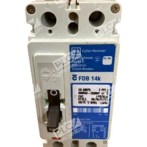 Cutler Hammer FDB2050 Circuit Breaker 50A 2 Pole Series C FDB 14k