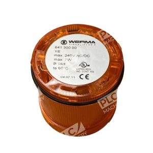 Werma 641 300 00 Yellow Orange Light Cover New No Box