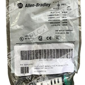 Allen Bradley 800FD-P3N3 Green Pilot Light