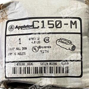 Appleton C150 Rigid Conduit Form 35 Unilets 35.3CuIn 1-1/2" Mall Iron (lot of 2)