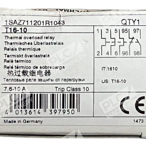 ABB T16-10 Thermal Overload Relay 1SAZ711201R1043