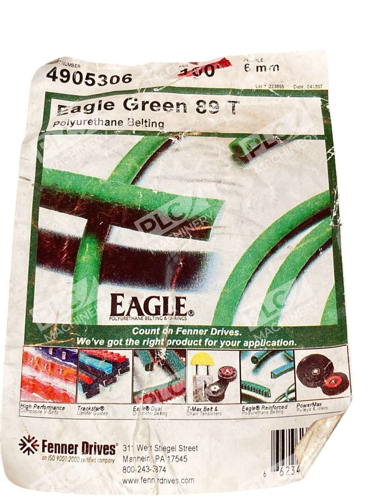 Eagle Fenner Drives 89 T 100' 6mm Polyurethane Belting 4905306 - Image 4