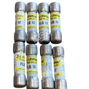 Lot of 8 Littelfuse FLQ 12 Time-Delay Fuse