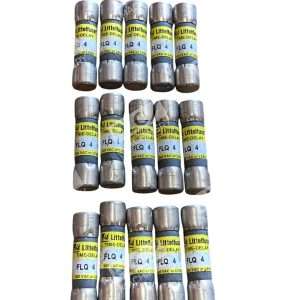 Lot of 15 Littelfuse FLQ 4 Time-Delay Fuse