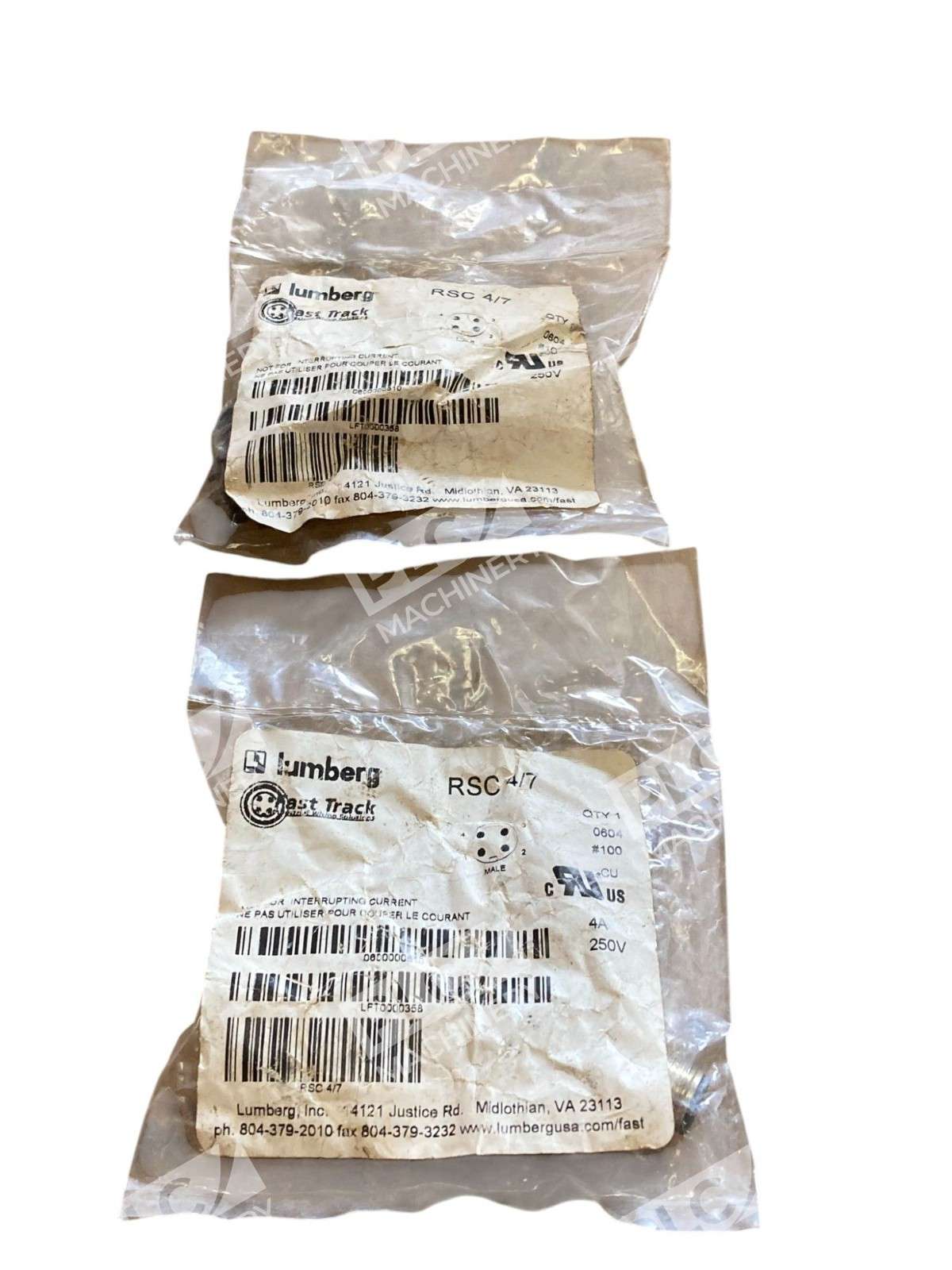 Rsc Box Connector Lot of 2 Lumberg RSC 4/7 Wireable Connector – PLC Machinery
