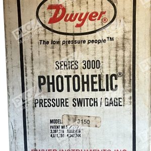 Dwyer Instruments Series 3000 Photohelic Pressure Switch Gauge Model 3150 3150C
