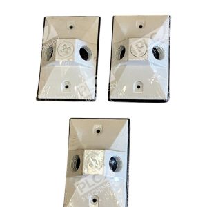 RAB Weatherproof Outlet Cover White R14-3W (lot of 3)