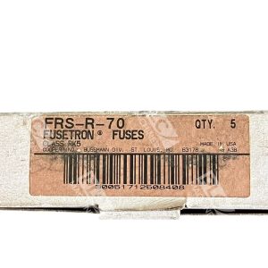 Bussmann Cooper Buss 70A Fusetron Fuses Class RK5 FRS-R-70 (Box of 4)