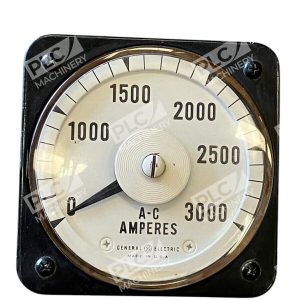 General Electric GE 40-70 Cycles 5A 0-3000Amperes A-C Ammeter 8AB18A7AL1