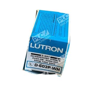 Lutron 3-Way Incandescent Dimmer 600W 120V 60Hz D-603P-WH