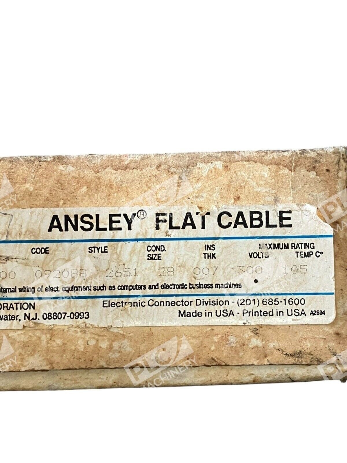 T&B Thomas & Betts Ansley Flat Cable 100Ft 092088 2651 28 185-16CSA - Image 5