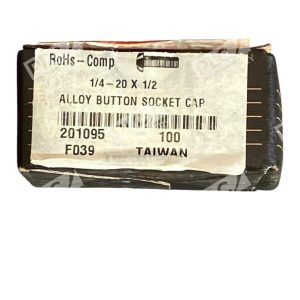 Alloy Button Socket Cap 1/4-20X1/2 RoHs-Comp 201095 F039 (Box of 100)