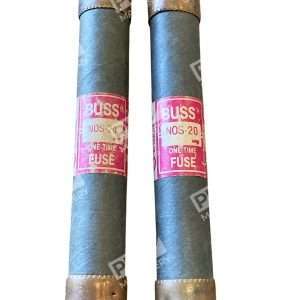Bussmann NOS-20 One-Time 600V Class K5 Fuse Lots of 2