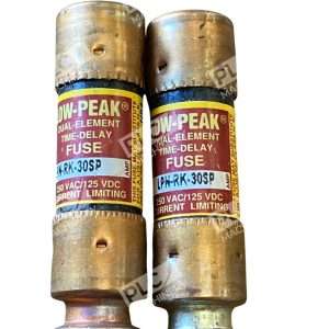 Bussmann Low-Peak LPN-RK-30SP 30A 250V Time-Delay Dual-Element Fuse Lots of 2