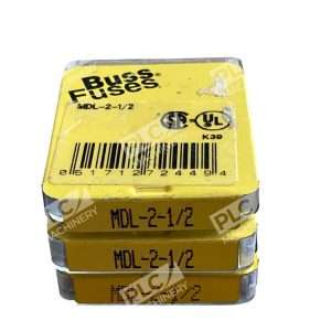 Lot of 3 Bussmann MDL-2-1/2 Fuses 5 Per Box