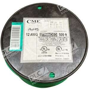 CME Wire And Cable Green Insulated Wire Spool 12AWG Stranded 500ft