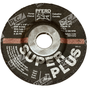 PFERD 4-1/2"x1/4"x7/8" 1772 370 26 Horse Cheval Steel INOX Super Plus EDP 61002