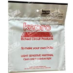 Kepro FR-4 1/OZ 1/Side 6"x6"x.062" Photosensitized Laminate S1-66G