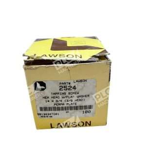 Lawson 2524 1/4-20 x 3/4 Hex Head Tapping Screws w/ Washer One Box of 100