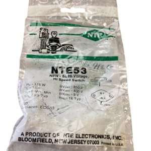 NTE NTE53 NPN Silicon Power Transistor TO-3 400V 15A High-Speed Switch