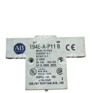 Allen-Bradley 194E-A-P11 Auxiliary Contact Block 1NO/1NC for 194E Load Switch