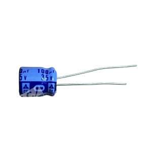 100µF 35V Polarized Aluminum Electrolytic Capacitor Radial Lead