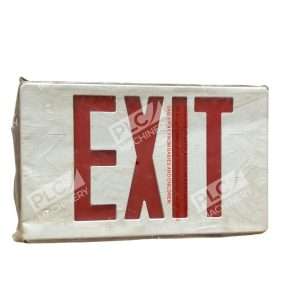 Exitronix LED Exit Sign Red Letters White Thermoplastic Energy Efficient