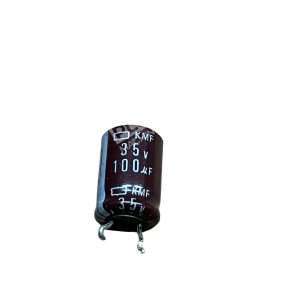 NCC KMF 100µF 35V Aluminum Electrolytic Capacitor Radial Low ESR 105°C